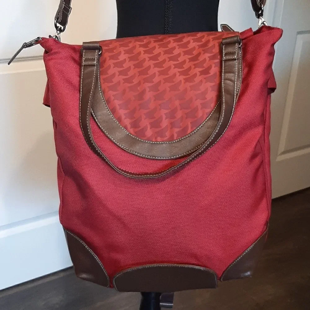 Korbie Red Diaper Bag